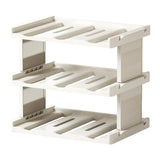 Maxbell Cup Storage Rack Basement Drinks Kitchen Organization Water Bottle Organizer 33x22x27.5cm Milky