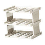 Maxbell Cup Storage Rack Basement Drinks Kitchen Organization Water Bottle Organizer 33x22x27.5cm Milky