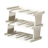 Maxbell Cup Storage Rack Basement Drinks Kitchen Organization Water Bottle Organizer 33x22x27.5cm Milky
