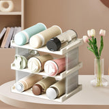 Maxbell Cup Storage Rack Basement Drinks Kitchen Organization Water Bottle Organizer 33x22x27.5cm Clear