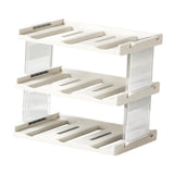 Maxbell Cup Storage Rack Basement Drinks Kitchen Organization Water Bottle Organizer 33x22x27.5cm Clear