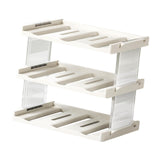 Maxbell Cup Storage Rack Basement Drinks Kitchen Organization Water Bottle Organizer 33x22x27.5cm Clear