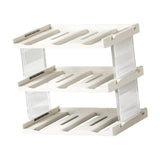 Maxbell Cup Storage Rack Basement Drinks Kitchen Organization Water Bottle Organizer 33x22x27.5cm Clear