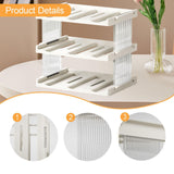 Maxbell Cup Storage Rack Basement Drinks Kitchen Organization Water Bottle Organizer 33x22x27.5cm Clear