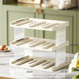 Maxbell Cup Storage Rack Basement Drinks Kitchen Organization Water Bottle Organizer 33x22x27.5cm Clear