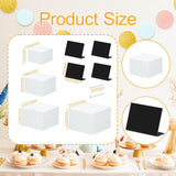 Maxbell 4 Acrylic Display Risers Acrylic Display Stand for Food Action Figures Cake