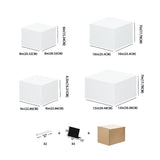 Maxbell 4 Acrylic Display Risers Acrylic Display Stand for Food Action Figures Cake