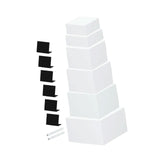 Maxbell 6x Acrylic Display Risers Buffet Riser for Collection Dessert Action Figures