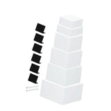 Maxbell 6x Acrylic Display Risers Buffet Riser for Collection Dessert Action Figures