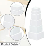 Maxbell 6x Acrylic Display Risers Buffet Riser for Collection Dessert Action Figures