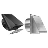 Maxbell Dryer Vent Cover Outside Weatherproof Easy Installation Versatile Protection Black