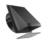 Maxbell Dryer Vent Cover Outside Weatherproof Easy Installation Versatile Protection Black