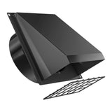 Maxbell Dryer Vent Cover Outside Weatherproof Easy Installation Versatile Protection Black