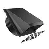 Maxbell Dryer Vent Cover Outside Weatherproof Easy Installation Versatile Protection Black