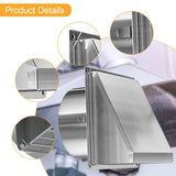 Maxbell Dryer Vent Cover Outside Weatherproof Easy Installation Versatile Protection Silver