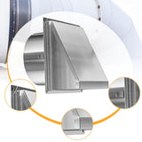 Maxbell Dryer Vent Cover Outside Weatherproof Easy Installation Versatile Protection Silver
