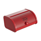 Maxbell Metal Bread Box Roll Top Bread Container for Entryway Kitchen Counter Pantry L Red