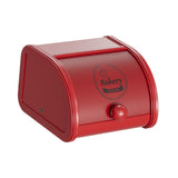 Maxbell Metal Bread Box Roll Top Bread Container for Entryway Kitchen Counter Pantry S Red