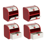 Maxbell Metal Bread Box Keeper Multifunctional Desk Organizer for Home Cafe Pantry S Drawer