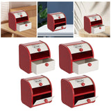 Maxbell Metal Bread Box Keeper Multifunctional Desk Organizer for Home Cafe Pantry S Drawer