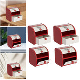 Maxbell Metal Bread Box Keeper Multifunctional Desk Organizer for Home Cafe Pantry S Drawer