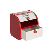 Maxbell Metal Bread Box Keeper Multifunctional Desk Organizer for Home Cafe Pantry S Drawer