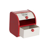 Maxbell Metal Bread Box Keeper Multifunctional Desk Organizer for Home Cafe Pantry S Drawer