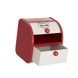 Maxbell Metal Bread Box Keeper Multifunctional Desk Organizer for Home Cafe Pantry S Drawer