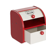 Maxbell Metal Bread Box Keeper Multifunctional Desk Organizer for Home Cafe Pantry S Drawer