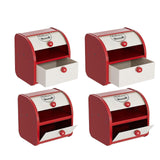 Maxbell Metal Bread Box Keeper Multifunctional Desk Organizer for Home Cafe Pantry S Drawer