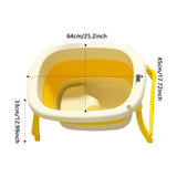 Maxbell Foldable Baby Bath Tub Multifunction Bathing Basin for Newborn Travel Yellow