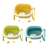 Maxbell Foldable Baby Bath Tub Multifunction Bathing Basin for Newborn Travel Yellow