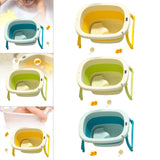Maxbell Foldable Baby Bath Tub Multifunction Bathing Basin for Newborn Travel Yellow