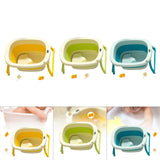 Maxbell Foldable Baby Bath Tub Multifunction Bathing Basin for Newborn Travel Yellow