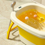 Maxbell Foldable Baby Bath Tub Multifunction Bathing Basin for Newborn Travel Yellow