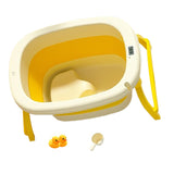 Maxbell Foldable Baby Bath Tub Multifunction Bathing Basin for Newborn Travel Yellow