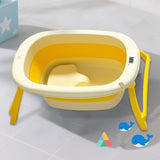 Maxbell Foldable Baby Bath Tub Multifunction Bathing Basin for Newborn Travel Yellow
