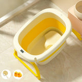 Maxbell Foldable Baby Bath Tub Multifunction Bathing Basin for Newborn Travel Yellow