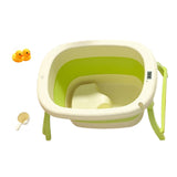 Maxbell Foldable Baby Bath Tub Multifunction Bathing Basin for Newborn Travel Green
