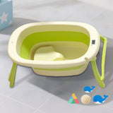 Maxbell Foldable Baby Bath Tub Multifunction Bathing Basin for Newborn Travel Green