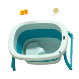 Maxbell Foldable Baby Bath Tub Multifunction Bathing Basin for Newborn Travel Blue