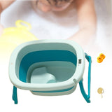 Maxbell Foldable Baby Bath Tub Multifunction Bathing Basin for Newborn Travel Blue
