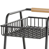 Maxbell Rolling Cart Organizer with Casters Storage Trolley for Dorm Kitchen Nursery