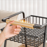 Maxbell Rolling Cart Organizer with Casters Storage Trolley for Dorm Kitchen Nursery