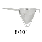 Maxbell Cone Mesh Strainer with Stand with Base with Long Handle for Tea Coffee Flour 20.5cm
