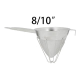 Maxbell Cone Mesh Strainer with Stand with Base with Long Handle for Tea Coffee Flour 20.5cm