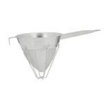 Maxbell Cone Mesh Strainer with Stand with Base with Long Handle for Tea Coffee Flour 25cm