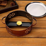 Maxbell Shallow Plate Home Multifunctional Fry Pan Dry Pot for Food Stewing Steaming 20cmx6.2cm