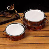 Maxbell Shallow Plate Home Multifunctional Fry Pan Dry Pot for Food Stewing Steaming 20cmx6.2cm