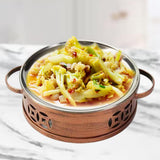 Maxbell Shallow Plate Home Multifunctional Fry Pan Dry Pot for Food Stewing Steaming 20cmx6.2cm